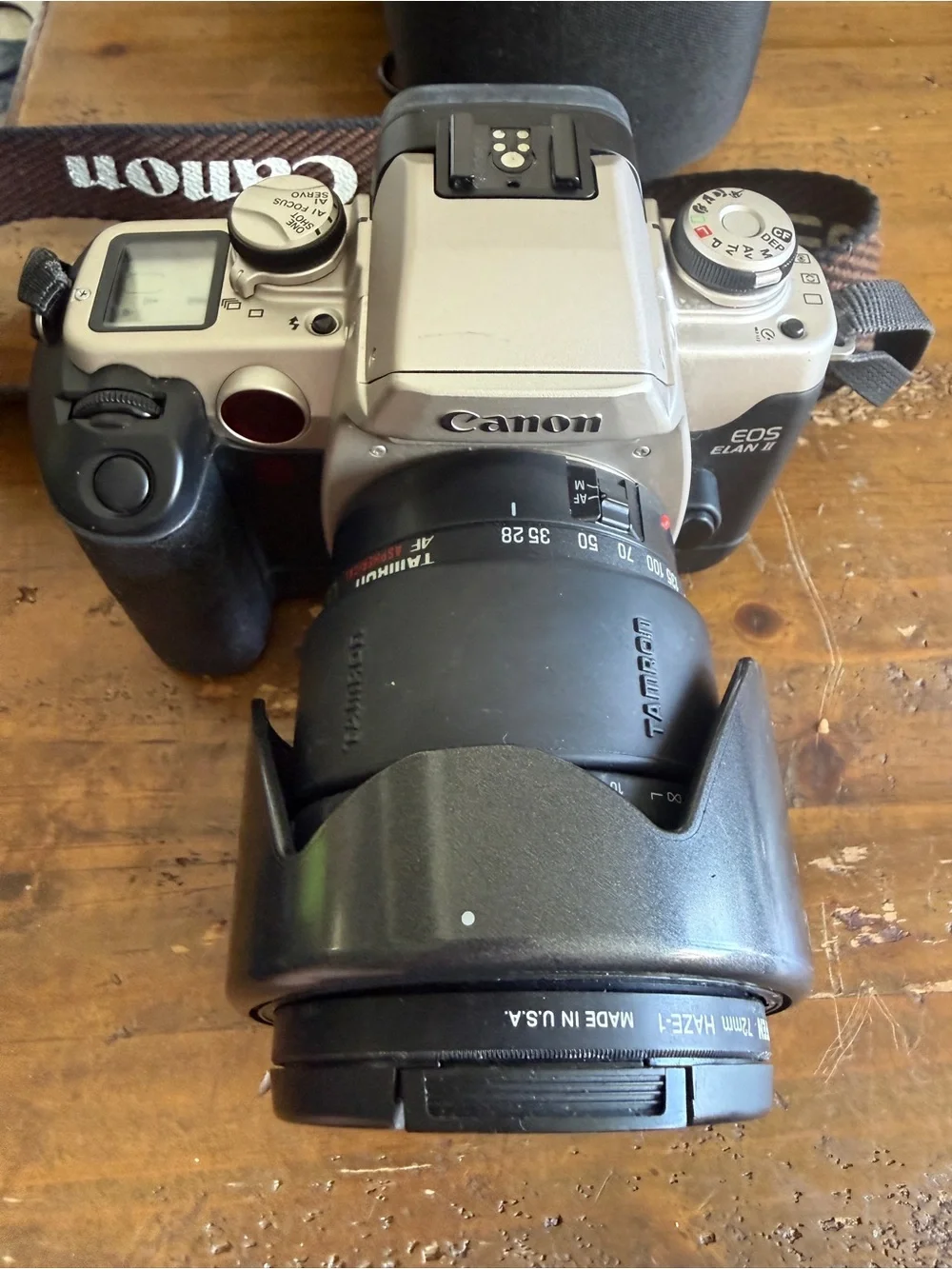 Canon EOS Elan Ii 35mm Film Camera Bundle W/Tamron Zoom Lens, New Battery/ Case
